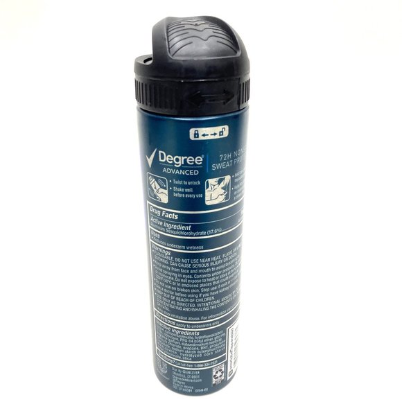 Degree Advanced Motionsense 72HR Antiperspirant Dry Spray, Extreme, 3.8 Oz - Picture 2 of 3